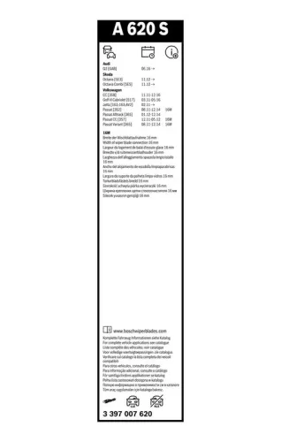 BOSCH Wiper Blade (3397007620)