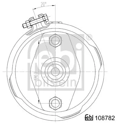 FEBI BILSTEIN 1x Diaphragm Brake Cylinder (108782)