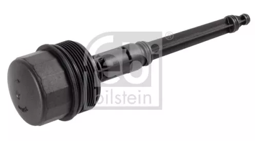 1x Cap, oil filter housing