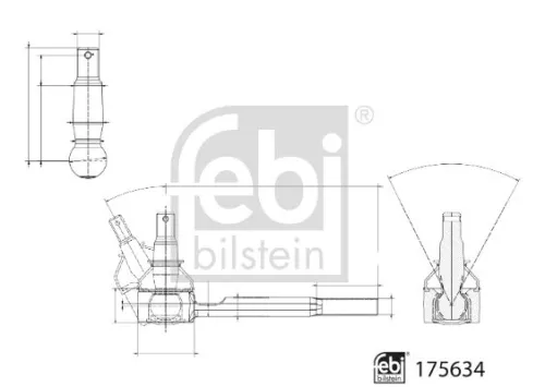 FEBI BILSTEIN 1x Tie Rod End (175634)