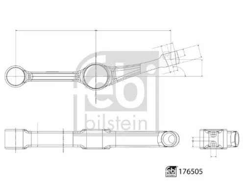FEBI BILSTEIN 1x Control/Trailing Arm, wheel suspension (176505)