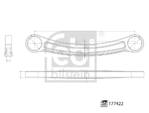 FEBI BILSTEIN 1x Rod/Strut, wheel suspension (177422)