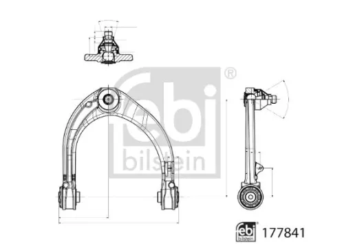 FEBI BILSTEIN 1x Control/Trailing Arm, wheel suspension (177841)