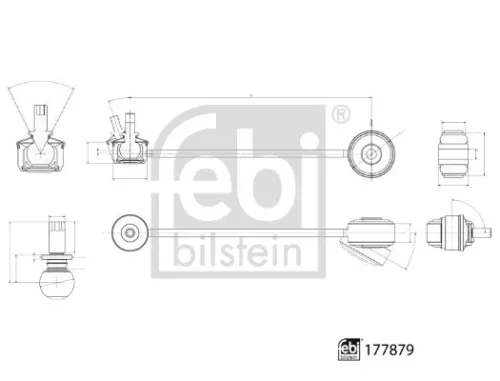 FEBI BILSTEIN 1x Control/Trailing Arm, wheel suspension (177879)