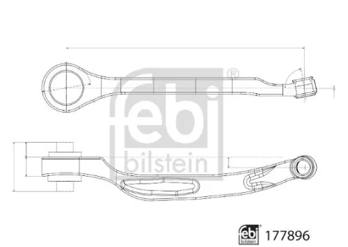 FEBI BILSTEIN 1x Control/Trailing Arm, wheel suspension (177896)