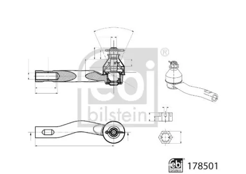 FEBI BILSTEIN 1x Tie Rod End (178501)