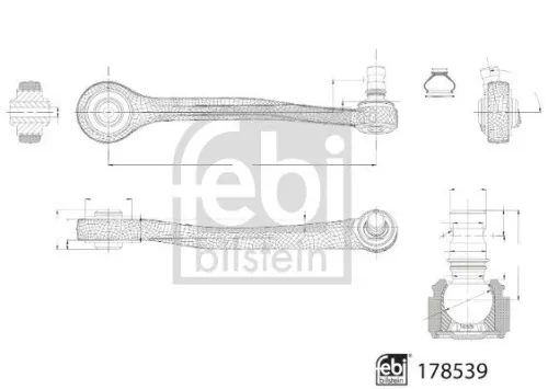 FEBI BILSTEIN 1x Control/Trailing Arm, wheel suspension (178539)