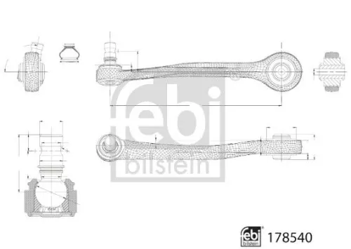 FEBI BILSTEIN 1x Control/Trailing Arm, wheel suspension (178540)