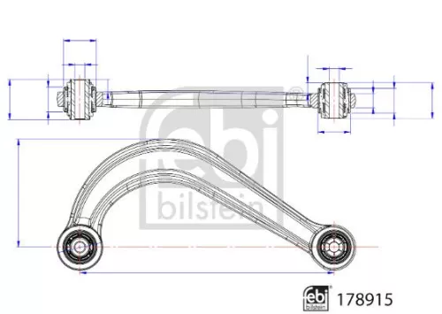FEBI BILSTEIN 1x Control/Trailing Arm, wheel suspension (178915)