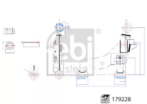 FEBI BILSTEIN 1x Control/Trailing Arm, wheel suspension (179228)