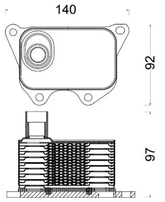 Oil Cooler, engine oil