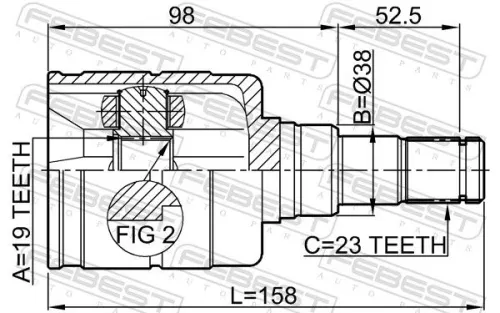 FEBEST Joint Kit, drive shaft (0111-1SZFE)