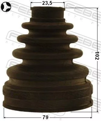 FEBEST Bellow, drive shaft (0115-AZT255LT)