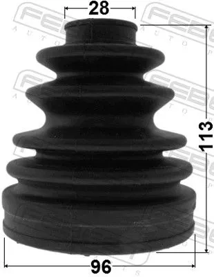 FEBEST Bellow Kit, drive shaft (0115-KLH18)