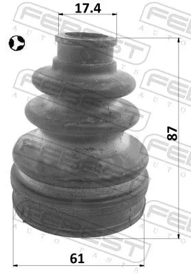 FEBEST Bellow Kit, drive shaft (0115-KSP130T)