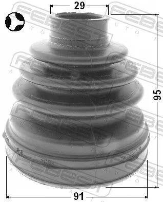 FEBEST Bellow, drive shaft (0115-KUN26T)