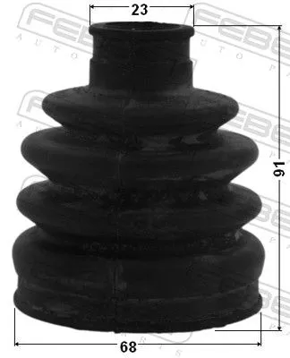 FEBEST Bellow, drive shaft (0115-MCX20LH)
