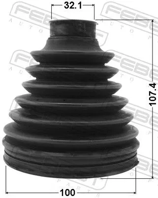 FEBEST Bellow, drive shaft (0115P-200)