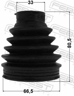 FEBEST Bellow, drive shaft (0115P-GRX133R)