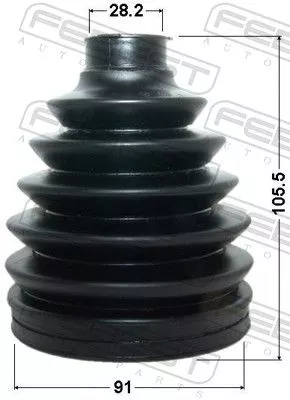 FEBEST Bellow, drive shaft (0117P-ACA30)