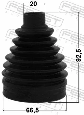 FEBEST Bellow, drive shaft (0117P-ACA33R)