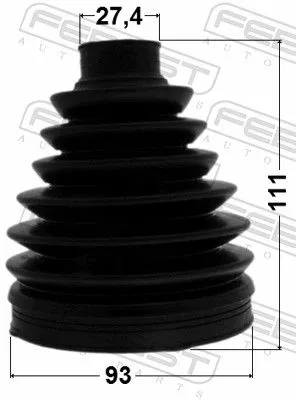 FEBEST Bellow, drive shaft (0117P-GGL15)