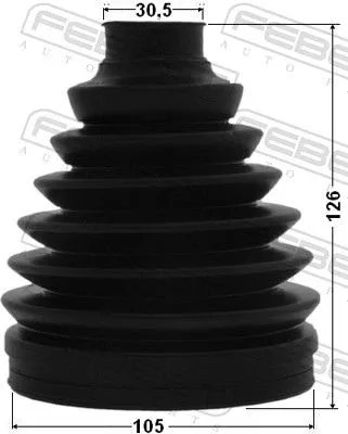 FEBEST Bellow, drive shaft (0117P-GRJ150)