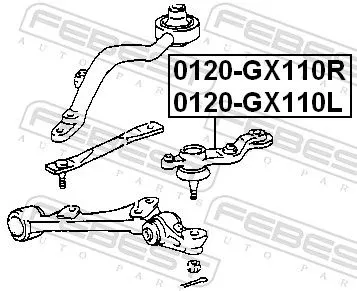 FEBEST Ball Joint (0120-GX110R)