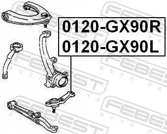 FEBEST Ball Joint (0120-GX90L)