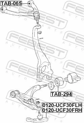 FEBEST Ball Joint (0120-UCF30FLH)