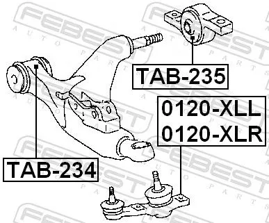 FEBEST Ball Joint (0120-XLR)