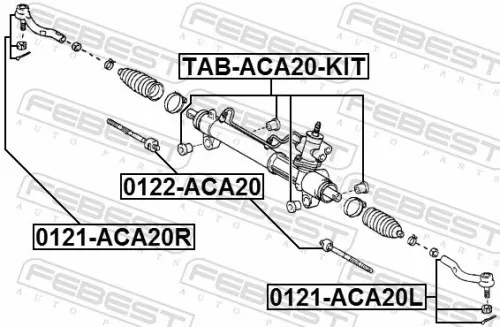 FEBEST Inner Tie Rod (0122-ACA20)