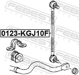 FEBEST Link/Coupling Rod, stabiliser bar (0123-KGJ10F)