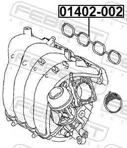 FEBEST Gasket, intake manifold (01402-002)