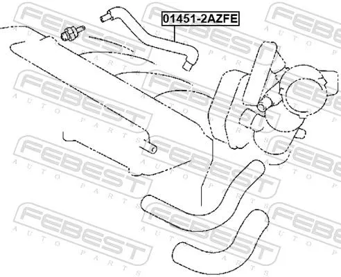 FEBEST Pipe (01451-2AZFE)