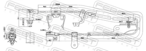FEBEST Sensor, wheel speed (01606-012)