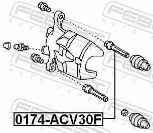 FEBEST Guide Bolt, brake caliper (0174-ACV30F)