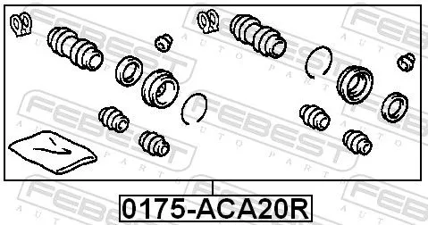 FEBEST Repair Kit, brake caliper (0175-ACA20R)