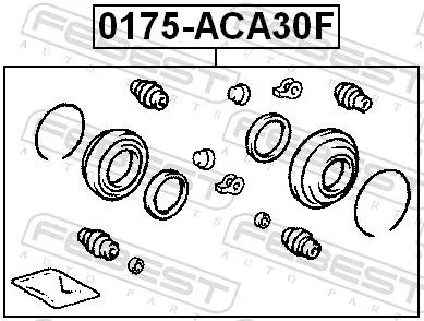 FEBEST Repair Kit, brake caliper (0175-ACA30F)