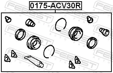FEBEST Repair Kit, brake caliper (0175-ACV30R)