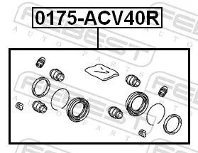 FEBEST Repair Kit, brake caliper (0175-ACV40R)