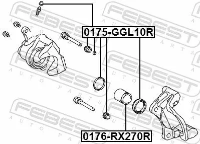 FEBEST Repair Kit, brake caliper (0175-GGL10R)