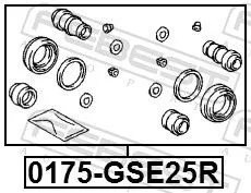 FEBEST Repair Kit, brake caliper (0175-GSE25R)
