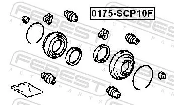 FEBEST Repair Kit, brake caliper (0175-SCP10F)