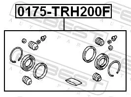 FEBEST Repair Kit, brake caliper (0175-TRH200F)