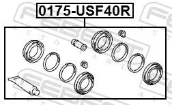 FEBEST Repair Kit, brake caliper (0175-USF40R)