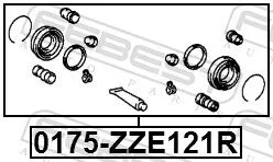 FEBEST Repair Kit, brake caliper (0175-ZZE121R)