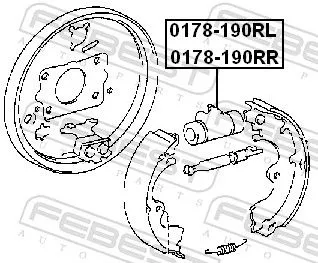 FEBEST Wheel Brake Cylinder (0178-190RL)