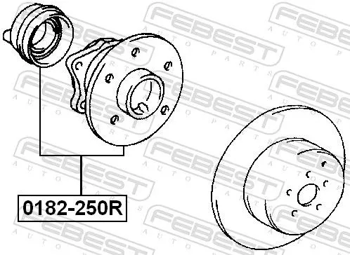 FEBEST Wheel Hub (0182-250R)