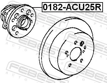 FEBEST Wheel Hub (0182-ACU25R)